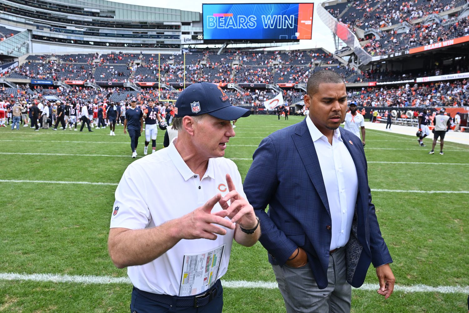 Some see Ryan Poles and Matt Eberflus on the hot seat after their QB decision but normal logic doesn't apply with the Bears at times.
